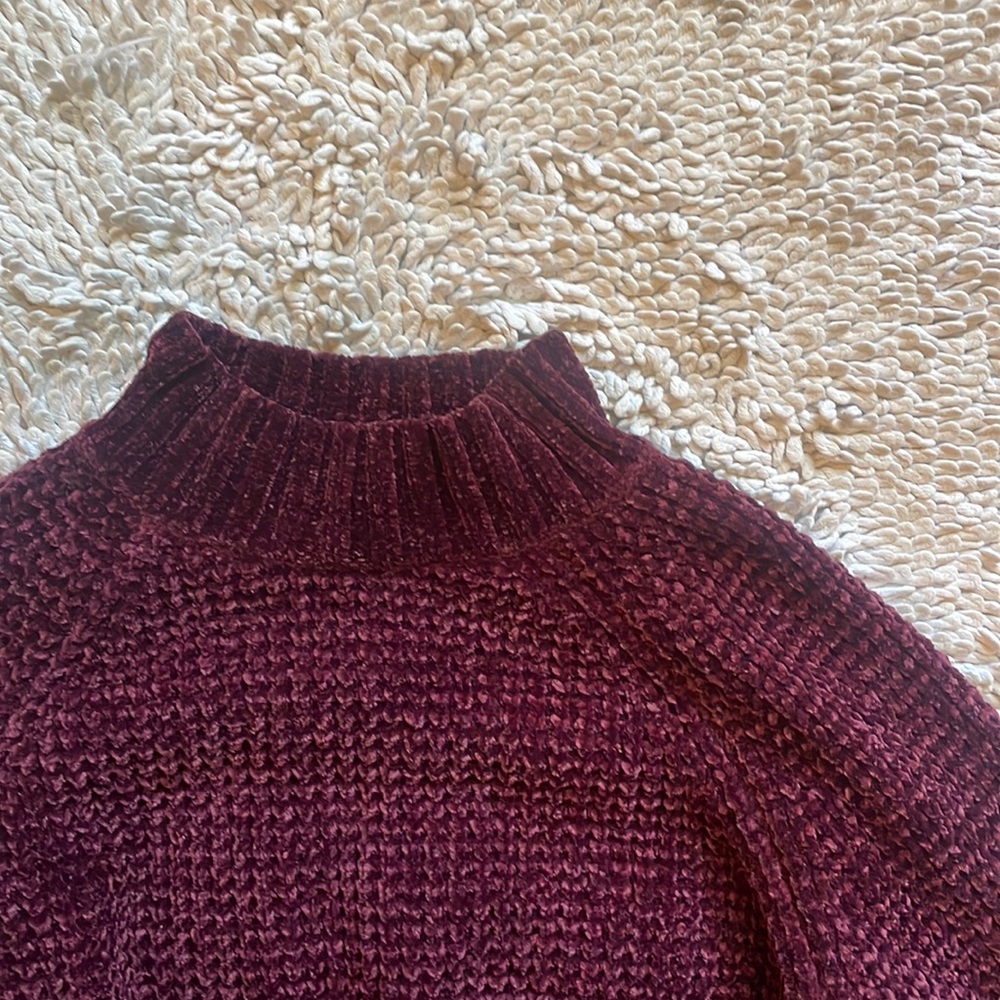 H&M Maroon Cropped Sweater